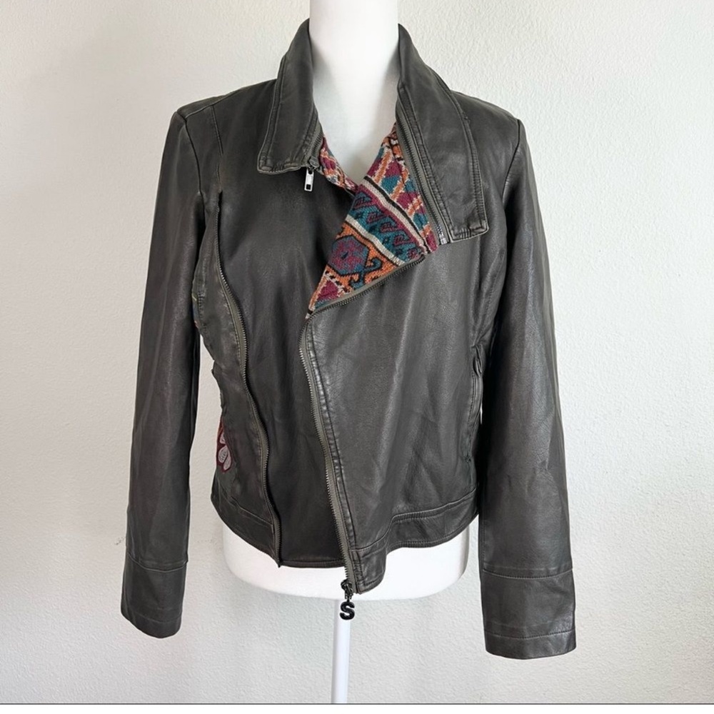 Desigual Leather Coat. VERY RARE